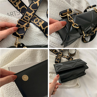 Sacs à bandoulière pour femmes en cuir PU de luxe à chaîne tendance