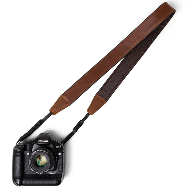 Genuine Leather DSLR Camera Neck Strap Belt Shoulder Strap Cord Long Rope Adjustable Cameras Strap for SLR Mirrorless Camera