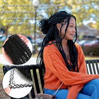 Cheveux Humains Vierge Remy Afro Frisés en Vrac 50g/Paquet, Cheveux à Tresser pour Dreadlocks, Réparation de Locs, Vanilles, Extensions de Dreadlocks Noir