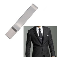 Nouvelle Pince à Cravate en Acier Inoxydable Style Européen-Américain Simple, Accessoire de Costume Brillant, Portefeuille Laser DIY, Unisexe, Idéal Anniversaire