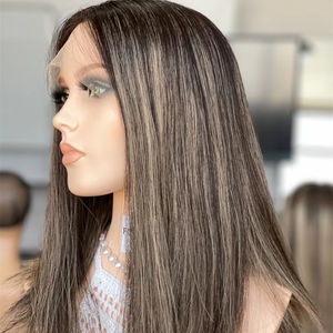 Envío Gratis: Cabello Virgen Liso Europeo de 16 Pulgadas para Pelucas Judías sin Pegamento con Encaje, en Stock para Mujeres Blancas - Product Image 1