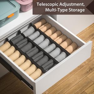 Vente en gros 4 pièces de séparateurs de tiroirs en bambou extensibles, ensembles d'organisateurs, séparateurs d'armoires réglables de bonne qualité pour la <span class=keywords><strong>cuisine</strong></span> et la chambre à coucher - Product Image 5