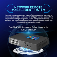 8CH bağımsız telefon görüşmesi ses kayıt cihazı, 5 "dokunmatik ekran ile PSTN telefon kaydedici, HDD ve SDK/API ile ses kaydedici