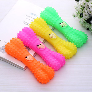 Langsung dari pabrik, seri tulang kartun klasik mainan kunyah & tumbuh gigi untuk anjing, mainan berderit interaktif menyenangkan - Product Image 1