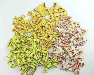 Bán Buôn 7Cm Sắt Trên Quần Áo Nhãn Chenille Vá Thư Thêu Bóng Chày Softball Chữ Số Vá Cho Mũ Bóng Chày - Product Image 6