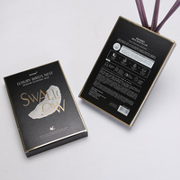 Boîte d'emballage de cosmétiques à l'encre de soja de luxe masque personnalisé crème pour le visage soin de la peau rouge à lèvres boîte en papier cadeau pliable avec logo tamponné à chaud