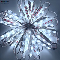 Módulos LED Ultrasónicos Samsung de 1.2W, DC12V, 3 Chips LED, IP67 Impermeables, Ángulo de Haz de 170°, 5630 5730, para Cajas de Luz Publicitarias