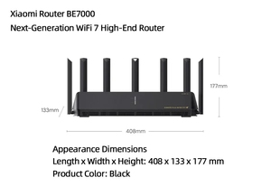 Nuevo Router Mi BE7000 Tri-Banda <span class=keywords><strong>WiFi</strong></span> <span class=keywords><strong>6</strong></span>, Repetidor VPN, 1GB, <span class=keywords><strong>Mesh</strong></span>, 4 Antenas Externas, 4 Puertos Ethernet 2.5G, Módem, WPA2 - Product Image 2