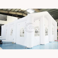 Tente Gonflable Blanche Portable pour Fête et Mariage, Élégant Chapiteau pour Événements, Boîtes de Nuit et Publicité