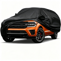 Housse de voiture universelle Kaxinfeng en polyester imperméable avec protection contre les UV et les rayures, protection contre la poussière et le vent