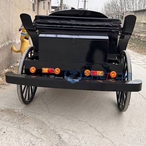 Black Luxury Electric Sightseeing Carriages Double-Row Horse Carriage Manufacturers Sell Well Low Prices - Product Image 6