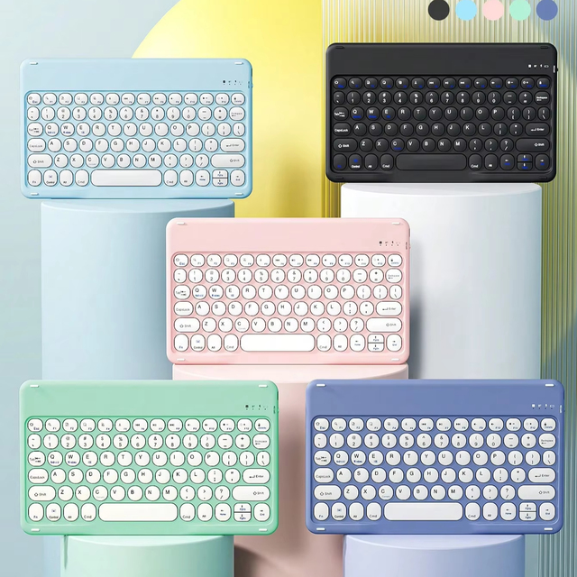 Stylish Ultra-Thin Wireless Keyboard with Round Edge Keycap Compatible with IOS Android for Windows Laptops New Product