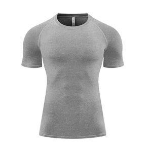 T-Shirt Sportiva da Uomo a Compressione ad Asciugatura Rapida in Poliestere Altamente Elastico con Stampa a Trasferimento Termico per Corsa e <span class=keywords><strong>Boxe</strong></span> Estiva - Product Image 6