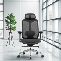 Chaise de jeu moderne à prix réduit 2024, mobilier de bureau, cadre de dossier réglable, ergonomique, entièrement en maille, base en alliage d'aluminium pivotante