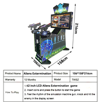 Aliens Arcade Game Machine Shooting Extermination House Of The Dead Ultra Firepower 3 In 1 Gun Shooting Simulator Offre Spéciale