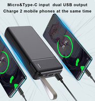 Batterie externe portable personnalisée 22,5 W double USB Type-C Micro USB compacte 10000 mAh~30000 mAh à charge rapide haute capacité