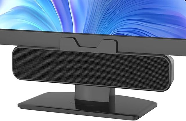 PC Speaker With Loud Stereo Sound & Bass, Wired Computer Speakers for Study/Meeting, Compatible With MAC