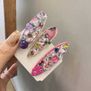 YANYE Fashion Dopamin Süße farbige Strass steine BB Clip Girl Fashion Haarschmuck Haarnadel Haars pangen - Product Image 1