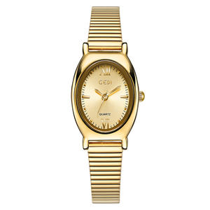 Reloj de Pulsera para Mujer, Estilo Retro y Elegante, Correa Ovalada de Acero, Reloj de Cuarzo Resistente al Agua - Product Image 4