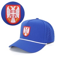 Meilleures ventes, casquette de sport à 5 panneaux en nylon et polyester avec logo en caoutchouc personnalisé, découpe au laser, casquette de baseball Gorra, imperméable, casquette de golf performante
