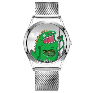 Orologio Intelligente Time Monster Creativo a Cartone Animato per Bambini, Donne e Uomini con Cinturino in Pelle, Movimento al Quarzo e Quadrante a Lancette - Product Image 4