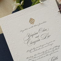 Invitations de mariage personnalisées de luxe, découpées à la presse, avec cartes RSVP, cartes d'invitation, enveloppes de luxe, fabriquées en papier spécial