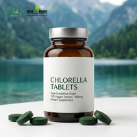 Poudre de Chlorelle Bio à Mur Cellulaire Broyé, Riche en Protéines, Superaliment Vert pour la Détox, l'Énergie et le Soutien Immunitaire, Fourniture en Vrac OEM