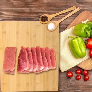 Planche à fromage rectangulaire en bambou durable avec logo personnalisé, couleur naturelle, planche à charcuterie, planches à découper, ensemble de planches à découper - Product Image 6