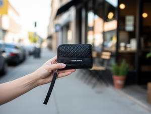 Portafoglio da Donna Carter Design con Chiusura a Cerniera, Antifurto, Stile Minimalista, con Tracolla - Product Image 2