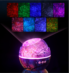 Nuova Luce Notturna 2023 con Effetto Cielo Stellato e Onde d'Acqua, Lampada Atmosferica a Forma di Uovo di Dinosauro Trasparente, Luce Laser a Nebulosa - Product Image 4
