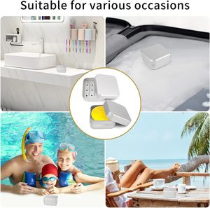 Portasapone da Viaggio in <span class=keywords><strong>Alluminio</strong></span> con Coperchio; Porta Sapone Quadrato, Portatile, Impermeabile in Metallo, Adatto per Casa o Viaggio - Product Image 6