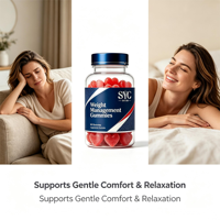Gummies SYC BIO sans sucre pour la gestion du poids, 60 unités, avec mélatonine et L-théanine, soutien du sommeil et bien-être nocturne, santé quotidienne