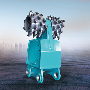Twin Drum <b>Cutter</b> Double-head Milling Machine, <b>Mounted</b> on an Excavator - Product Image 6