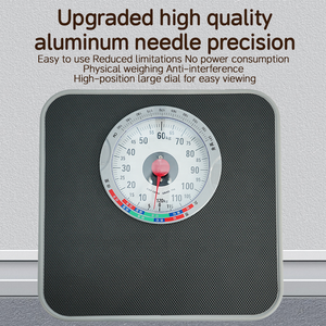 <b>Mechanical</b> Height and Weight <b>Scale</b> With Stadiometer 120kg Capacity 190cm Range Floor Body for Home Clinic Use 834 Height and Wei - Product Image 2