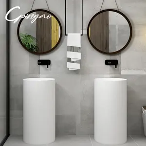 Chinese Suppliers New Style Matt Glossy Easy Clean Luxury Home Use Face Wash Basin With Pedestal
