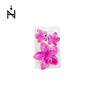 Barrettes à cheveux Tn Cloud Egg Flower, 2 par couleur, 10 cm, en plastique, style doux, pour femmes et filles - Product Image 2