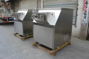 Máquina de alta pressão industrial do homogeneizador do produto comestível para o suco do gelado do leite