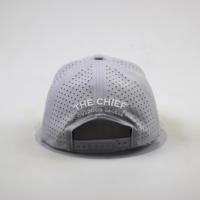 Casquette de baseball 5 panneaux unisexe pour adultes, en nylon et polyester, imperméable, avec perforations découpées au laser, haute performance, prix de gros