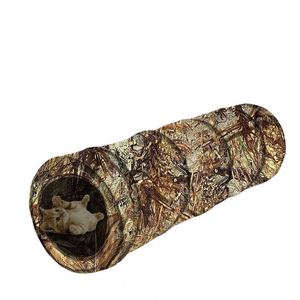 Tente pour chat BSCI avec tunnel imprimé tronc d'arbre, utilisable en intérieur et en extérieur, parc de jeu pop-up pour petits animaux, chatons - Product Image 2