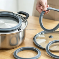 Joint d'étanchéité en silicone de haute qualité pour autocuiseur, bague torique en caoutchouc de remplacement, résistant aux hautes températures et anti-poussière