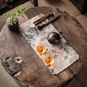 Da'an Hall Xiangyun - Mantel de tela impermeable para mesa de té, estilo chino, 120x40cm - Product Image 1