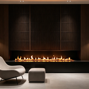 <span class=keywords><strong>Chimenea</strong></span> Eléctrica Inno-Fire de 60 Pulgadas (<span class=keywords><strong>150</strong></span> <span class=keywords><strong>cm</strong></span>) con Quemador Ecoflame y Wifi - Product Image 1