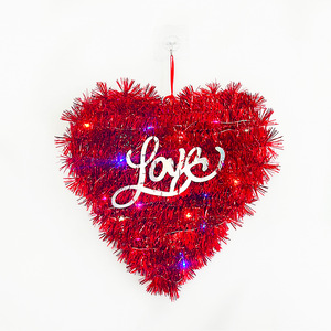 Guirlande Cœur Saint-Valentin Kun Jian en Guirlande Rouge Scintillante avec Inscription Amour, Décoration Murale et à Suspendre pour Fêtes à Domicile - Product Image 5