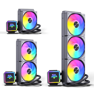 ชุดระบายความร้อนด้วยน้ำสำหรับ CPU รุ่น Iceman KS12024-0360 All-in-One สีดำ พร้อมพัดลมระบายความร้อนสำหรับ PC สีขาว สำหรับระบายความร้อน CPU แบบ AIO - Product Image 3