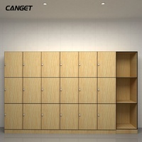 Armoire de vestiaire en bois avec panneaux HPL certifiés ISO Jialifu pour salle de sport