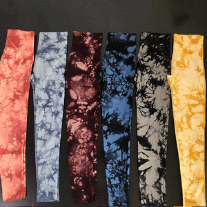 Hot Girl cintura alta sin costuras Scrunch Butt Tie Dye Gym Leggings Booty Butt Lift Yoga Wear Fitness Workout Pants - Product Image 3