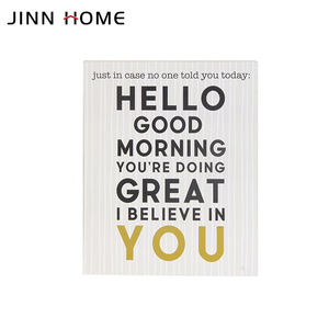 Jinn papan bingkai foto peringatan kustom rumah 8x10 inci MDF kerajinan kayu buatan tangan kata kayu plak kotak dekorasi dinding Si - Product Image 2