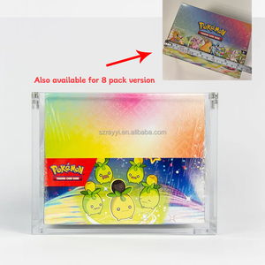 Boîte de présentation en acrylique transparent de qualité RAY YI pour 8 mini-boîtes de collection Pokémon - Product Image 4