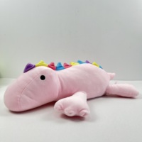 Poupée rose verte peluche dinosaure pondérée coton dessin animé dinosaure jouets en peluche pondérés