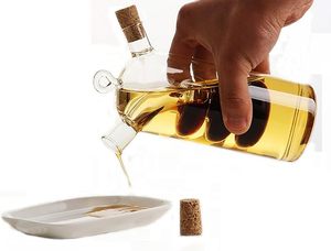 Ensemble de bouteilles <span class=keywords><strong>en</strong></span> verre pour la cuisine, séparateur de sauce soja, bouilloire à double paroi, distributeur d'<span class=keywords><strong>huile</strong></span> d'olive <span class=keywords><strong>et</strong></span> de <span class=keywords><strong>vinaigre</strong></span> <span class=keywords><strong>2</strong></span> <span class=keywords><strong>en</strong></span> <span class=keywords><strong>1</strong></span> - Product Image 4